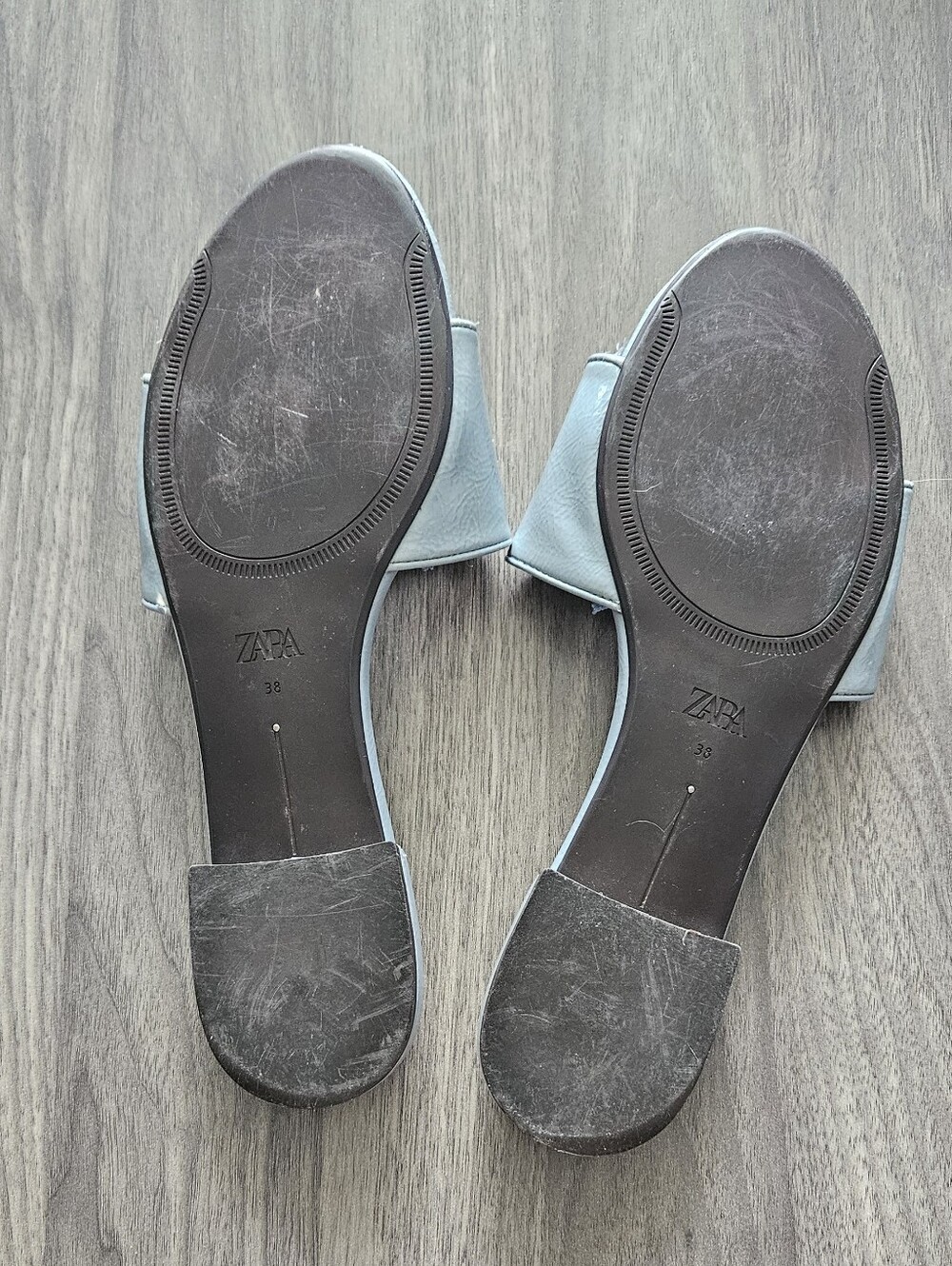 ✨️SALE✨️ Zara Patent Pale Blue Sandals - Picture 6 of 6